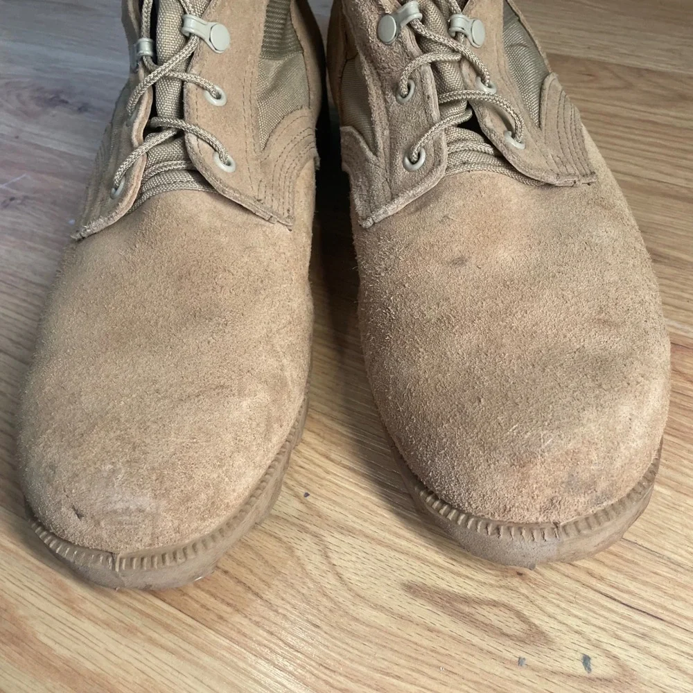 Altama desert tan combat boots Vtg 12 Wide Hot Weather Military Army *READ AS IS